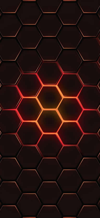 A Red Dope Tumblr Hexagonal Pattern Wallpaper