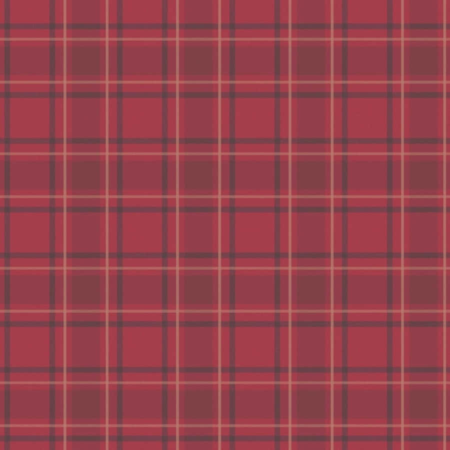 A Red Plaid Fabric By Sassy_stitch On Spoonflower - Custom Fabric Wallpaper