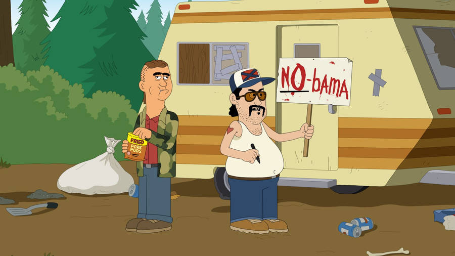 A Scenic View Of Brickleberry Trailer Park Wallpaper