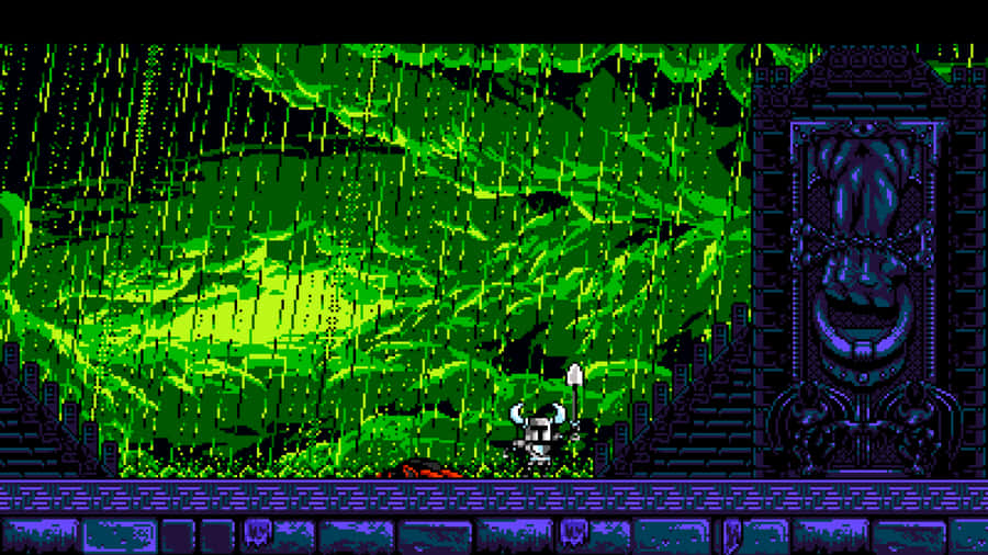 A Screenshot Of A Video Game With A Green Screen Wallpaper