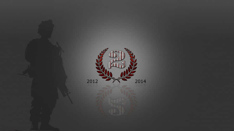 A Soldier Is Standing In Front Of A Dark Background Wallpaper