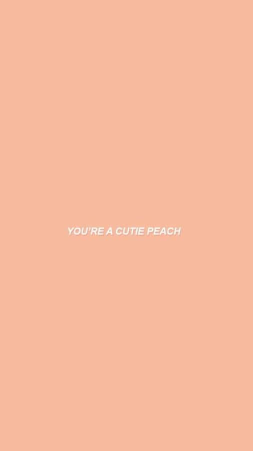 A Soothing Pastel Peach Background On A Crisp Summer Day Wallpaper