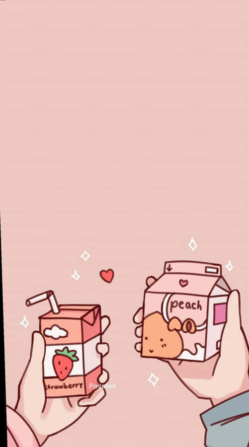 A Soothing Pastel Peach Landscape Bathed In The Gentle Light Of A Setting Sun Wallpaper