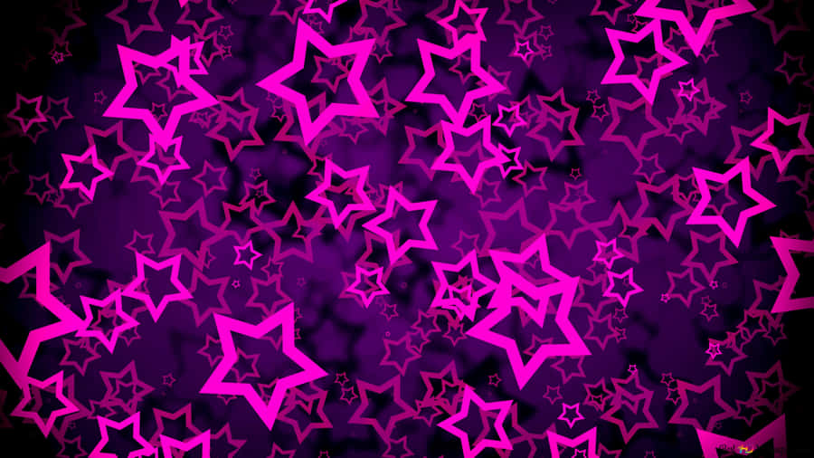 A Sparkling Purple Star Wallpaper