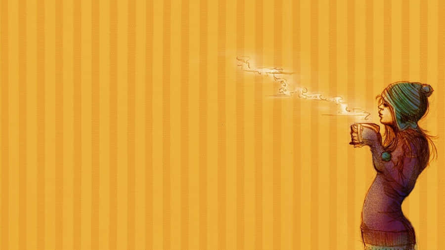 A Splash Of Cool Orange Wallpaper