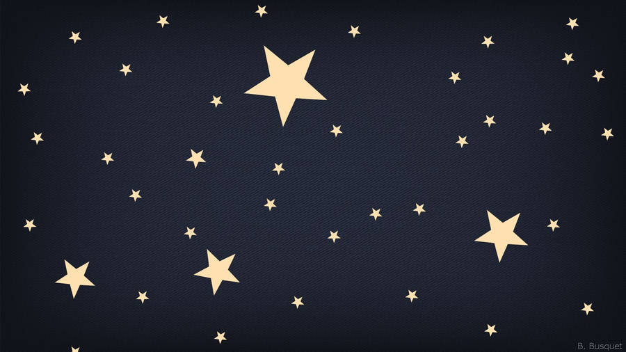 A Star Twinkles Through The Night Sky Wallpaper