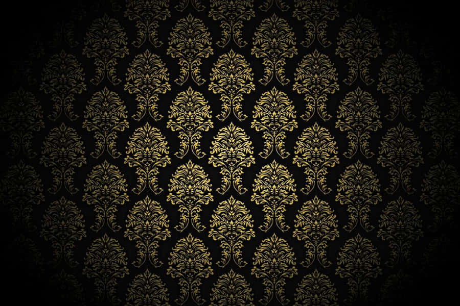 A Study In Sophistication - Elegant Black And Gold Wallpaper