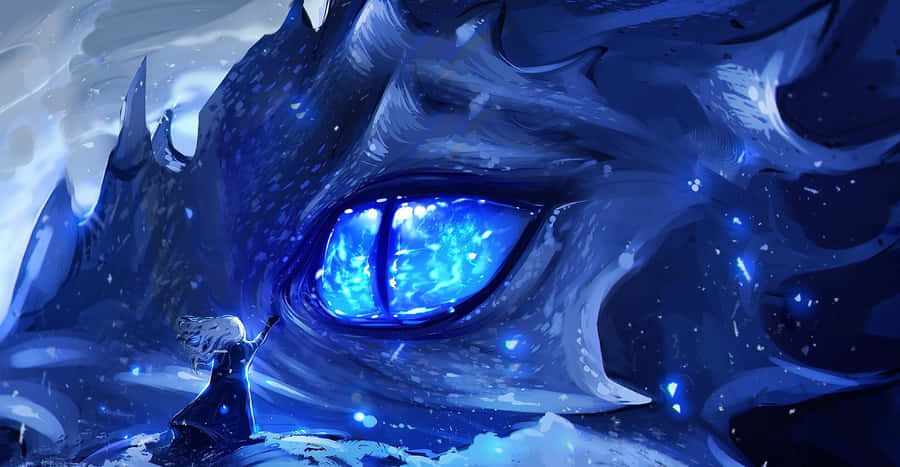 A Stunningly Beautiful Dragon With Vibrant Colors Flying In The Sky! Wallpaper