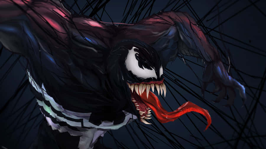A Symbiotic Symbolic Representation Of Venom Wallpaper
