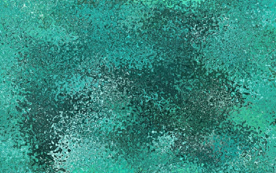 A Teal Aesthetic Laptop With Colorful Wallpapers Wallpaper