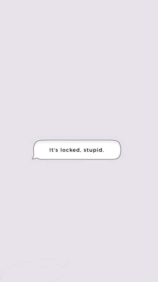 A Text Bubble With The Words'it's Facebook Stupid' Wallpaper