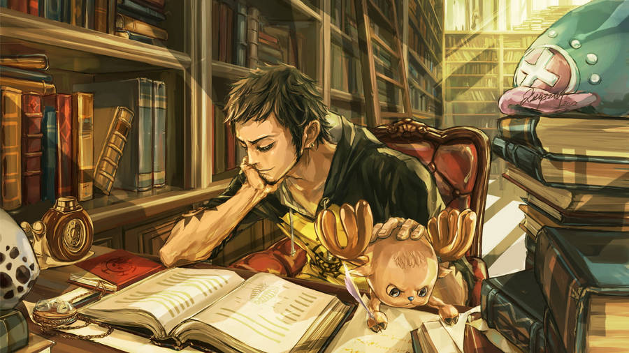 A True Pirate With A Heart Of Gold - Trafalgar Law Wallpaper