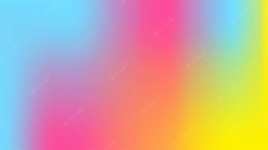 A Vibrant Color Combination Of Pink, Yellow And Blue Wallpaper
