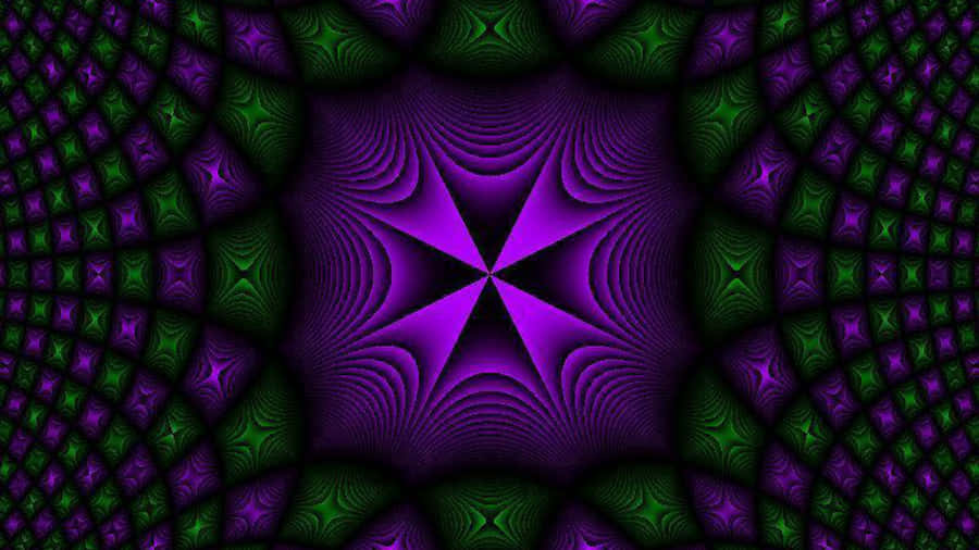 A Vibrant Contrast Of Colors, Neon Green And Purple Are Sure To Make A Statement. Wallpaper