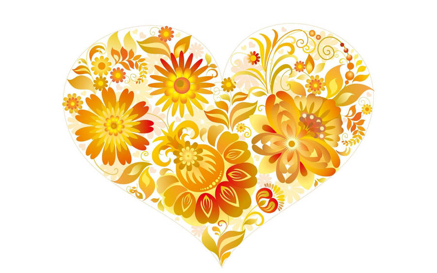 A Vibrant Display Of Love Wallpaper
