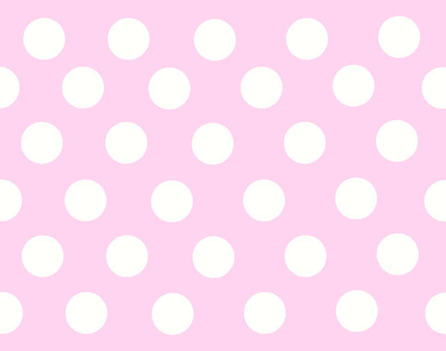 A Vibrant Pink Polka Dot Pattern On A White Background Wallpaper