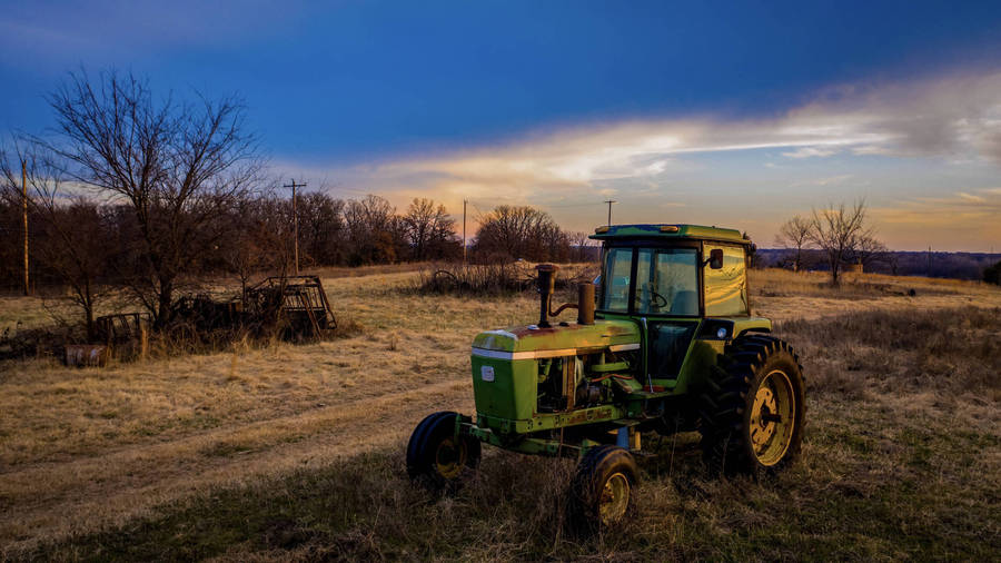 A View Of A Beautiful Farm From The Comfort Of Your Desktop Wallpaper