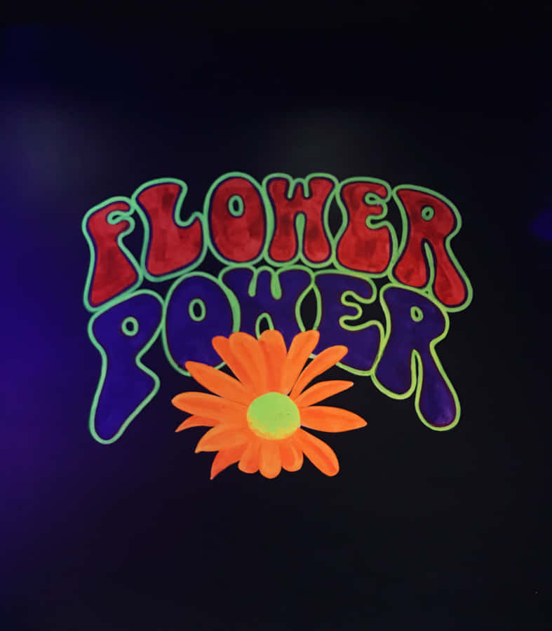 A Vintage Hippie Enjoying The Peaceful Summer Outdoors. Wallpaper