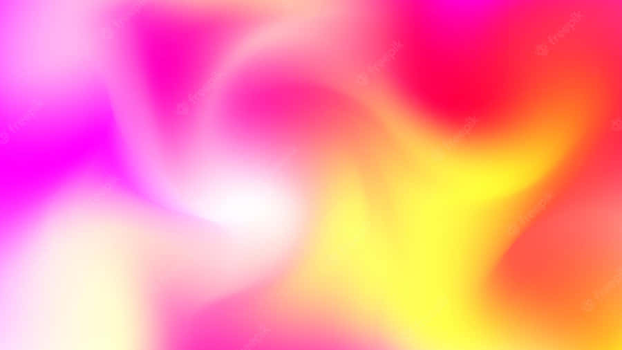 A Vivid Blend Of Pink, Yellow And Blue. Wallpaper
