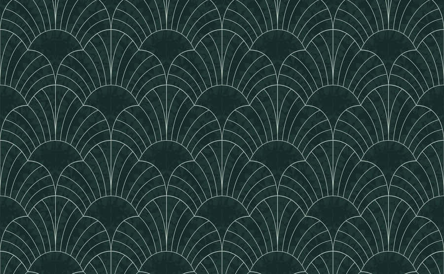A Wallpaper With A Black And White Design Wallpaper