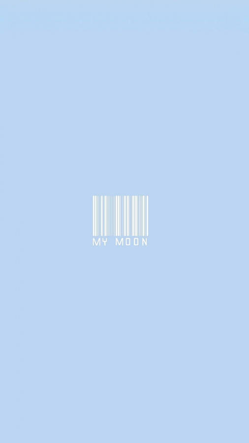 A White Barcode With The Word'my'on It Wallpaper