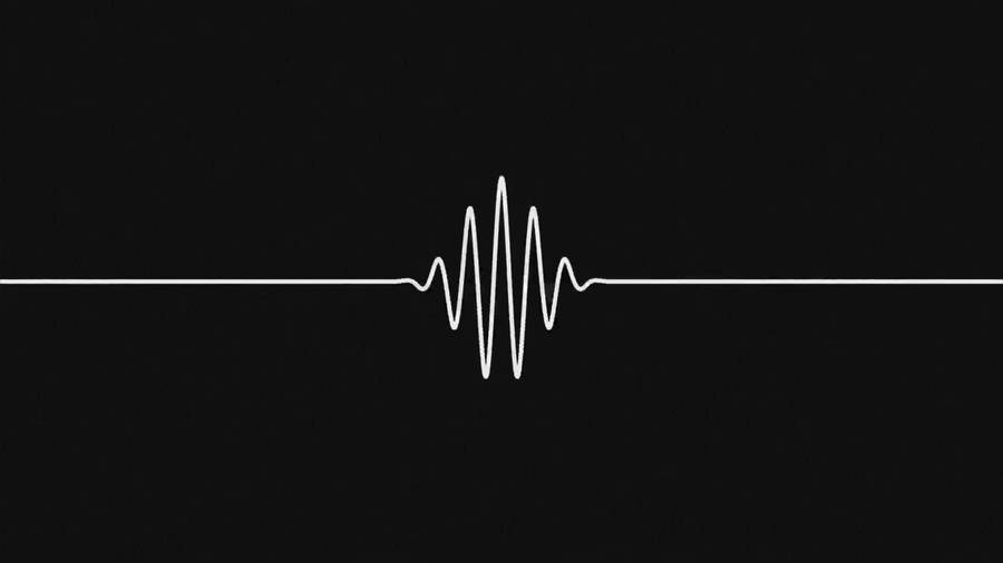 A White Line With An Echo On It Wallpaper