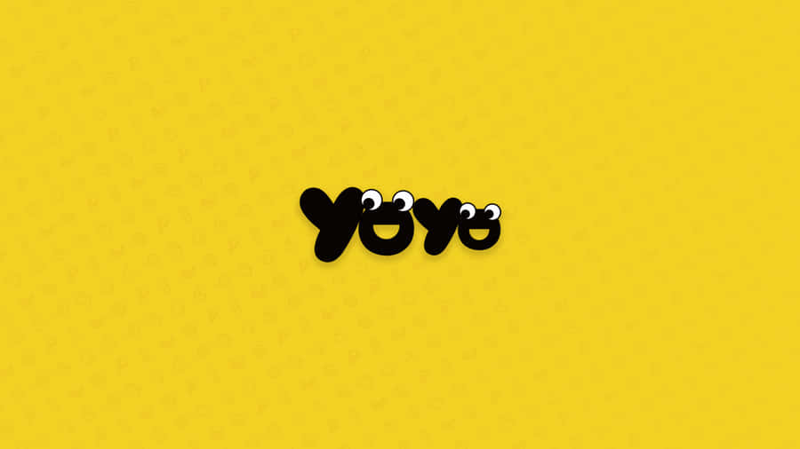 A Yellow Background With The Word Yoyo On It Wallpaper