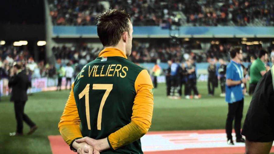 Ab De Villiers Back Photo Wallpaper