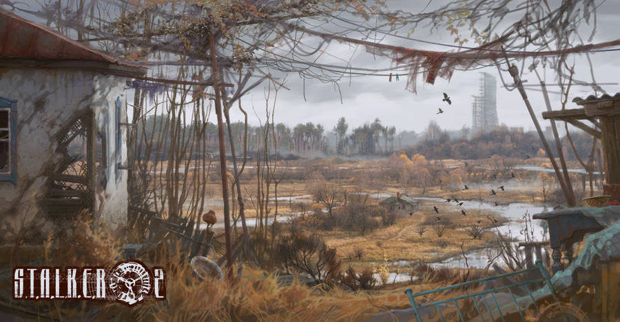 Abandoned Field In Stalker Wallpaper