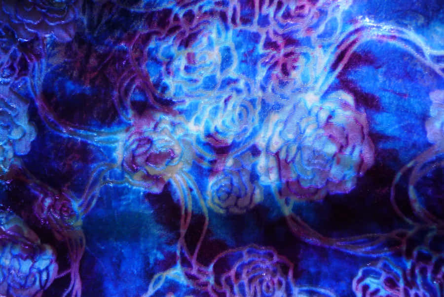 Abstract Artwork -- Blue Tie Dye Wallpaper