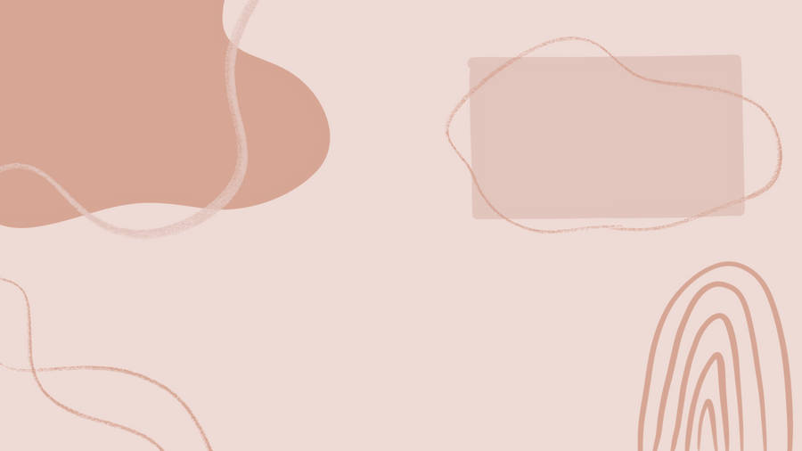 Abstract Beige Aesthetic Laptop Background Wallpaper