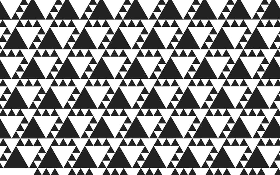 Abstract Black And White Line Pattern Wallpaper
