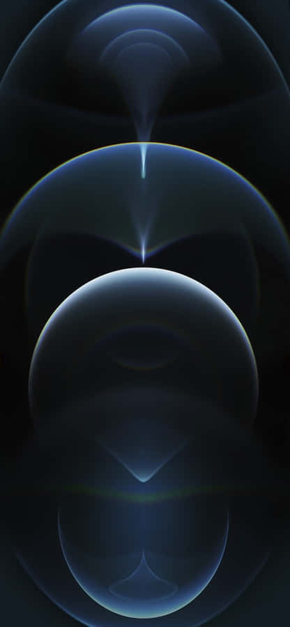 Abstract Blue Spheres Background Wallpaper