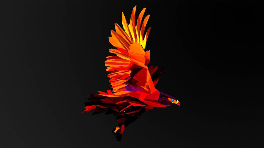 Abstract Eagle Graphic 1440p Gaming Background Wallpaper