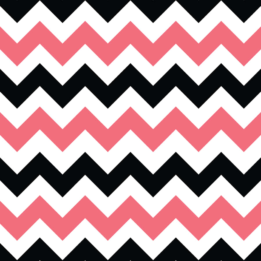 Abstract Geometric Pattern In Pink, Black And White. Wallpaper
