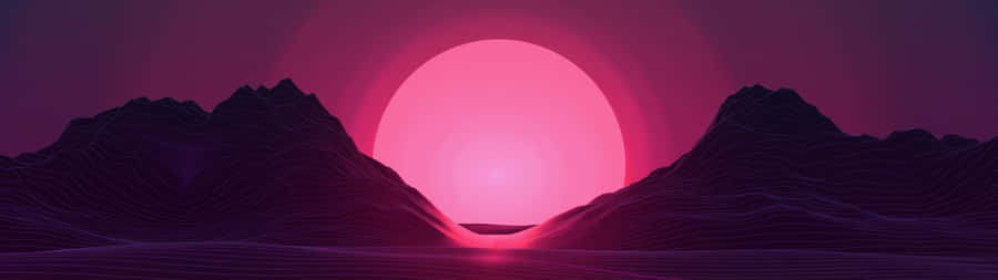 Abstract Geometric Shapes In Foreground With Blurred Red, Green And Blue In Background Wallpaper