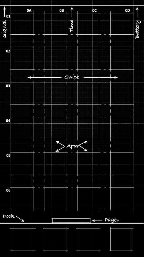 Abstract Grid Aesthetic Pattern For The Iphone Wallpaper
