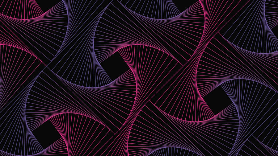 Abstract Neon Wave Pattern4 K Wallpaper