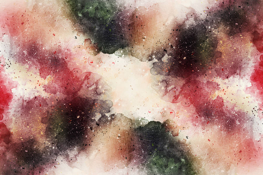 Abstract Paint Splashes In Moody Colors Wallpaper