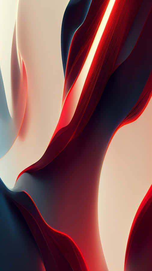 Abstract Redand Blue Waves Wallpaper