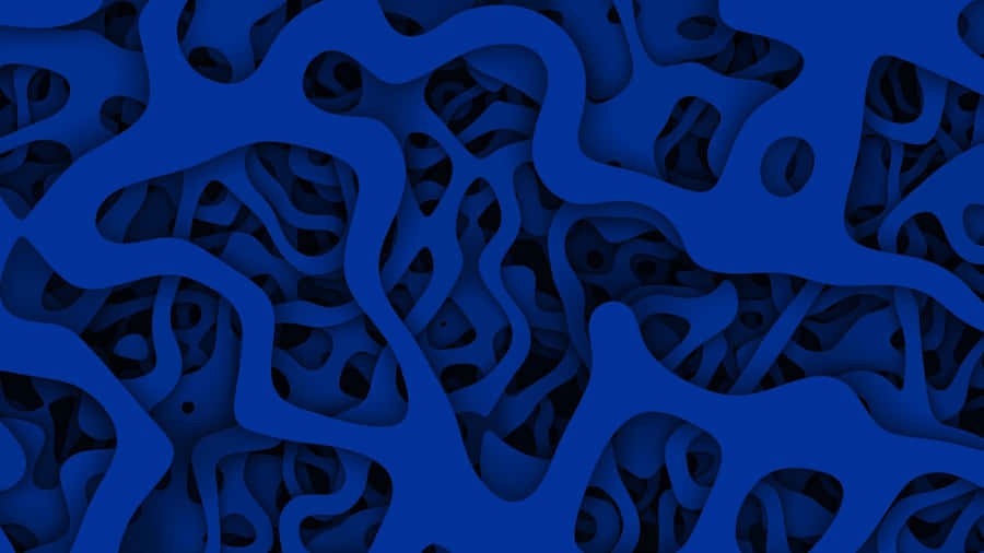 Abstract Squiggly Patterns Blue Pc Wallpaper