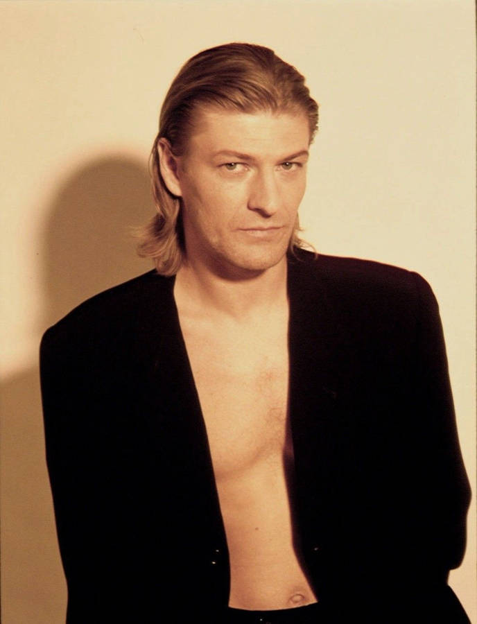 Actor Sean Bean With Long Hair For Magazine Wallpaper