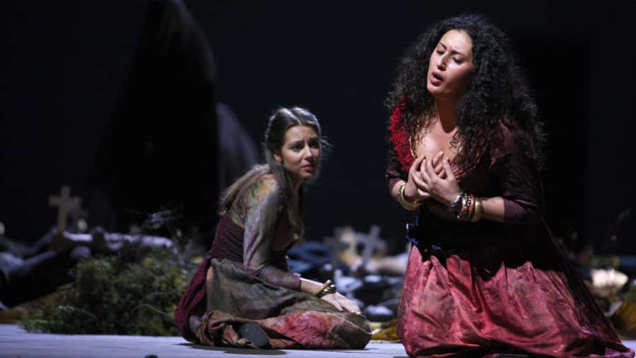 Actors Performing In La Scala Opera House Wallpaper