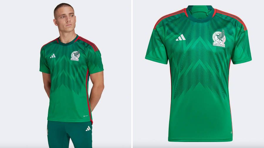 Adidas World Cup Mexico National Football Team Jersey Wallpaper