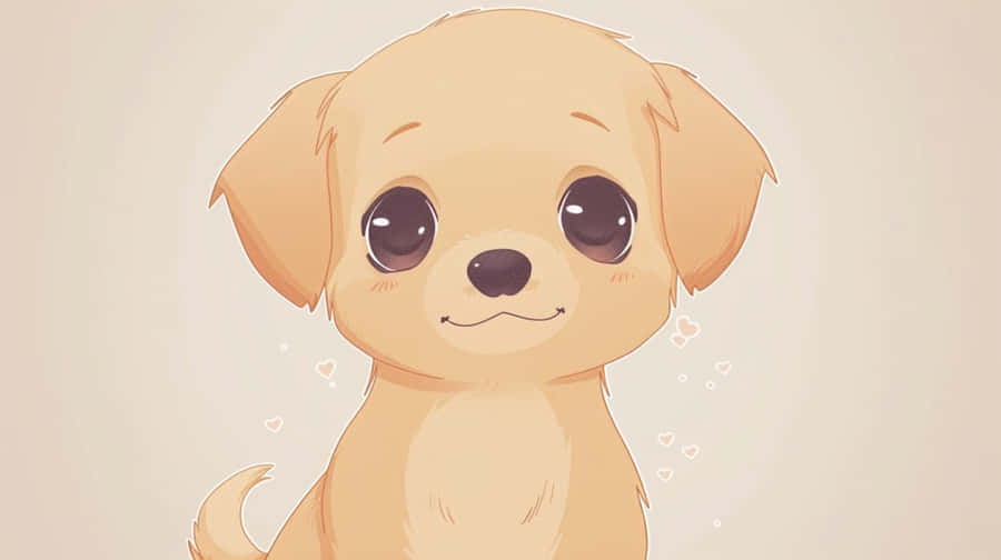 Adorable Anime Puppy Illustration.jpg Wallpaper