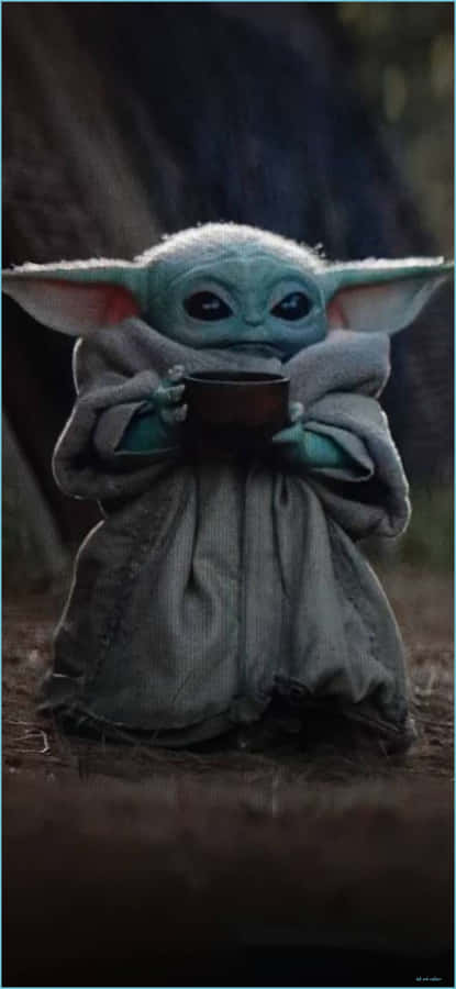 Adorable Baby Yoda Iphone Wallpaper Wallpaper