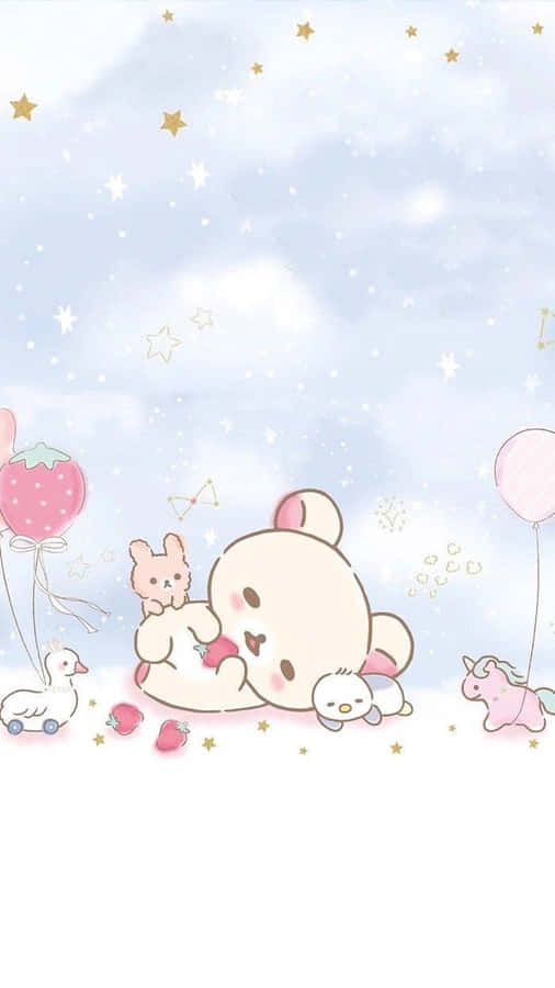 Adorable Rilakkuma Looking For Cuddles Wallpaper