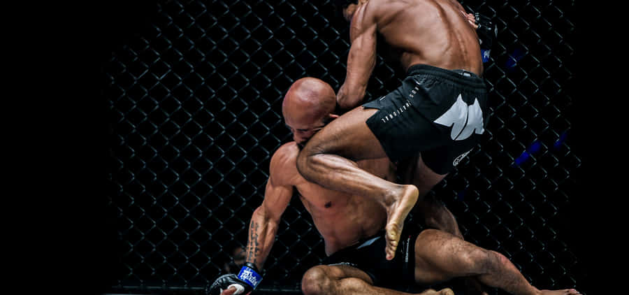 Adriano Moraes Mma Fight Against Demetrious Johnson Wallpaper