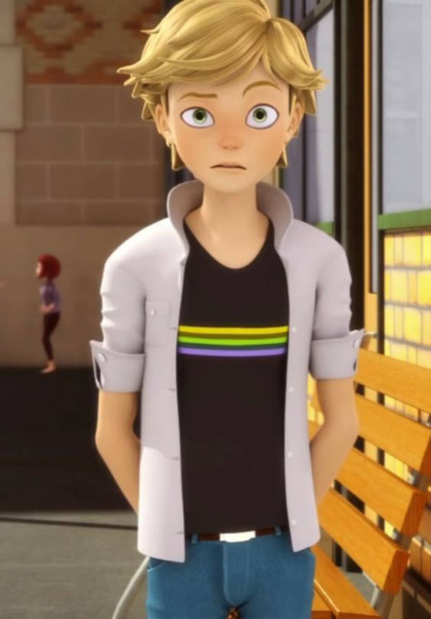 Adrien Agreste Crazy Face Wallpaper