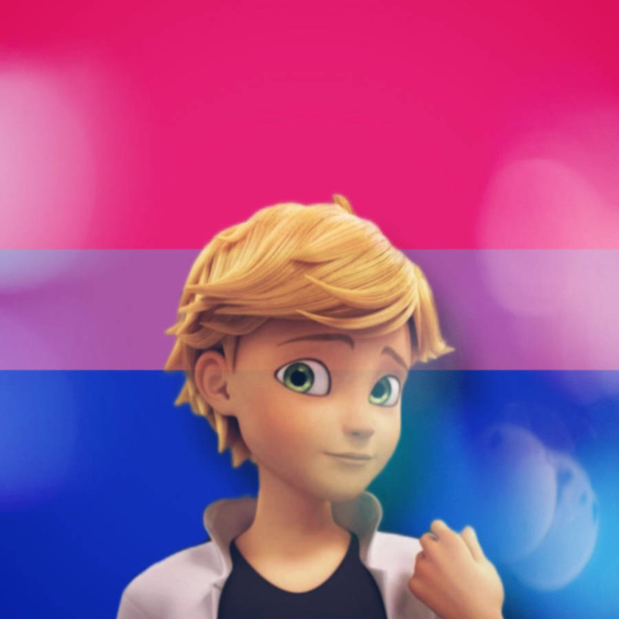 Adrien Agreste Two-toned Artwork Wallpaper